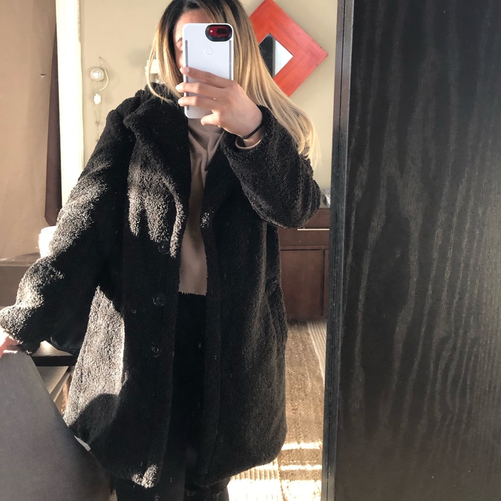 Brand New Black Teddy Coat
